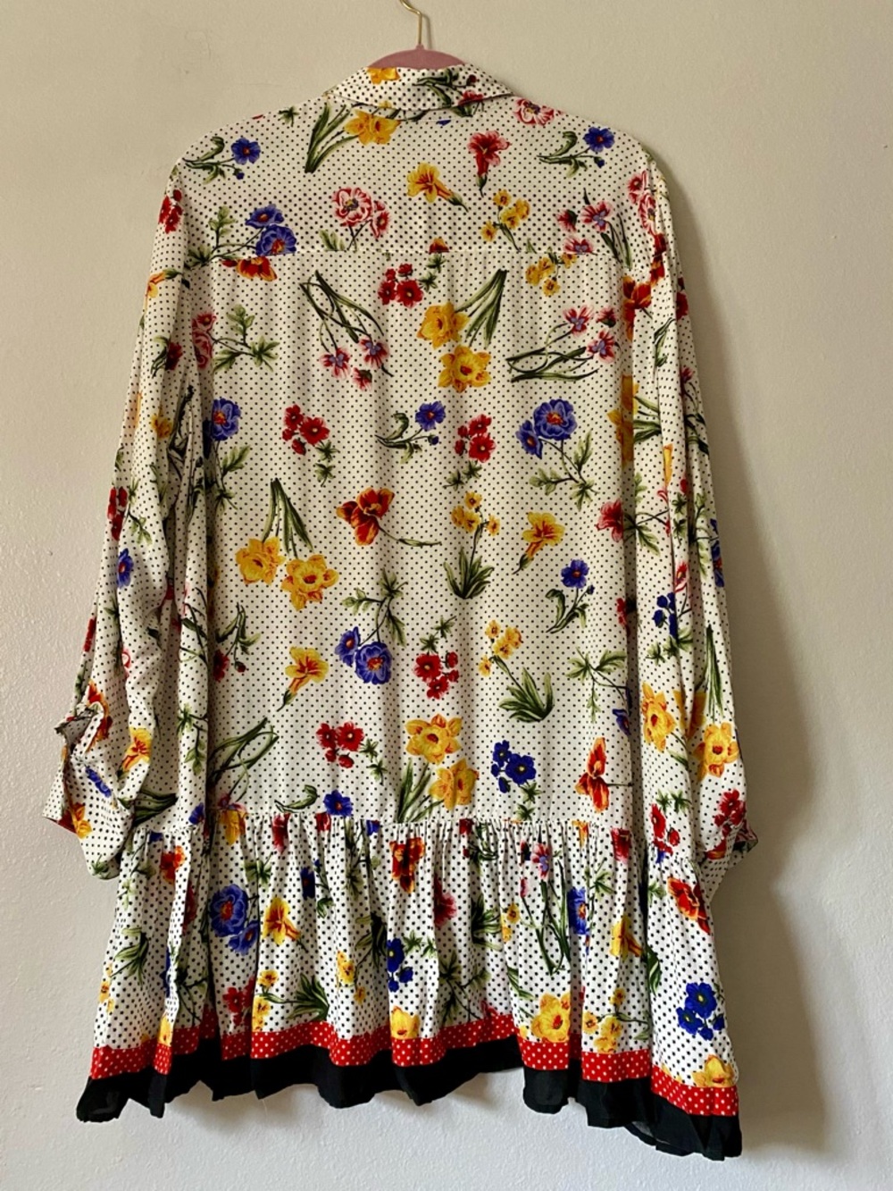 Chelsea & Theodore Women’s Floral Multicolor Button Up Tunic Blouse 2X - Picture 2 of 7